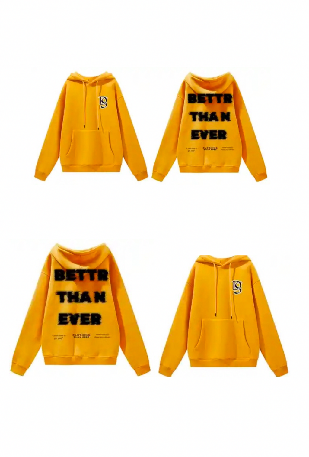 Better Than Ever Premium Comfort Fleece Hoodie. 100% Cotton.