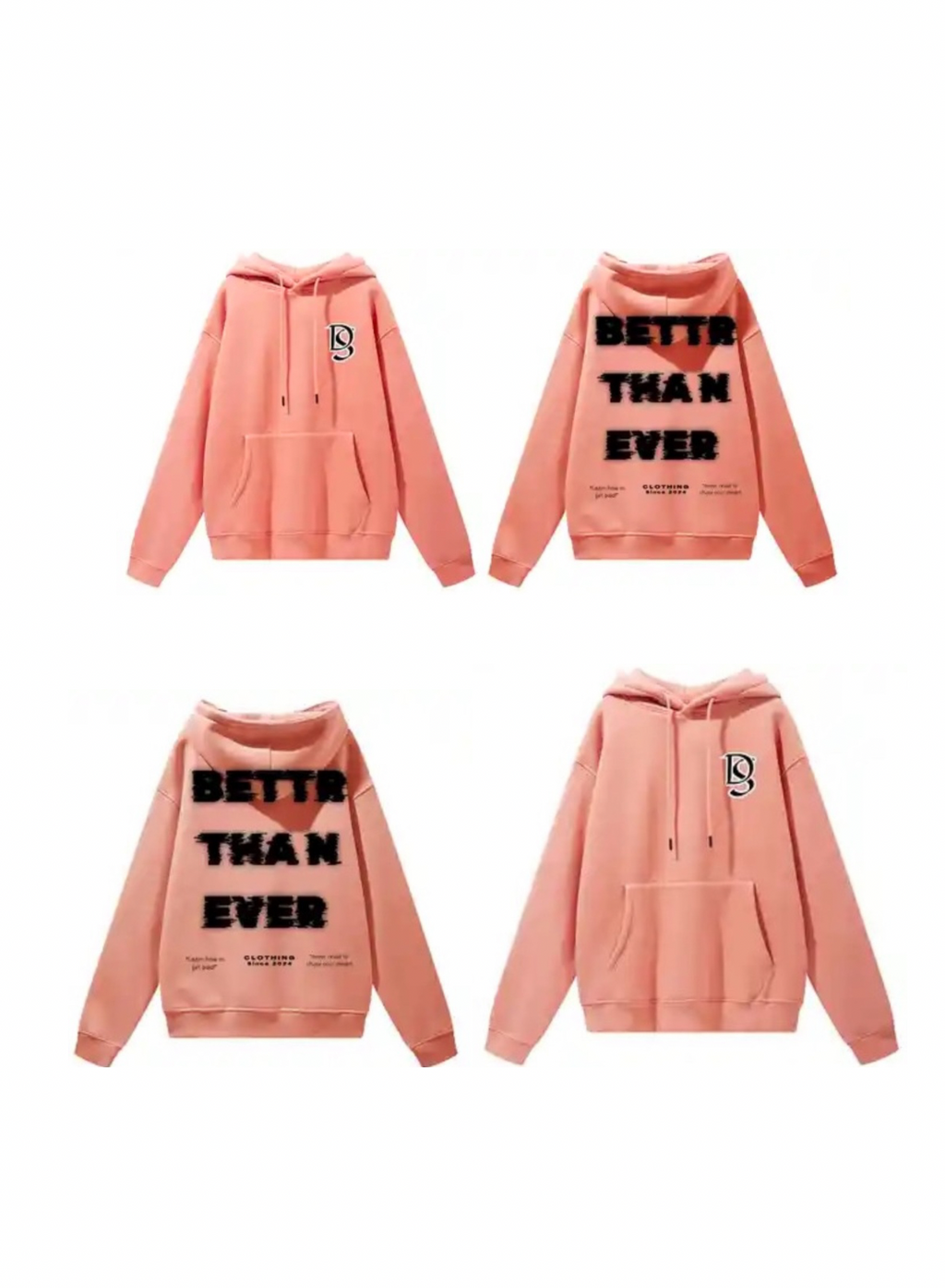 Better Than Ever Premium Comfort Fleece Hoodie. 100% Cotton.