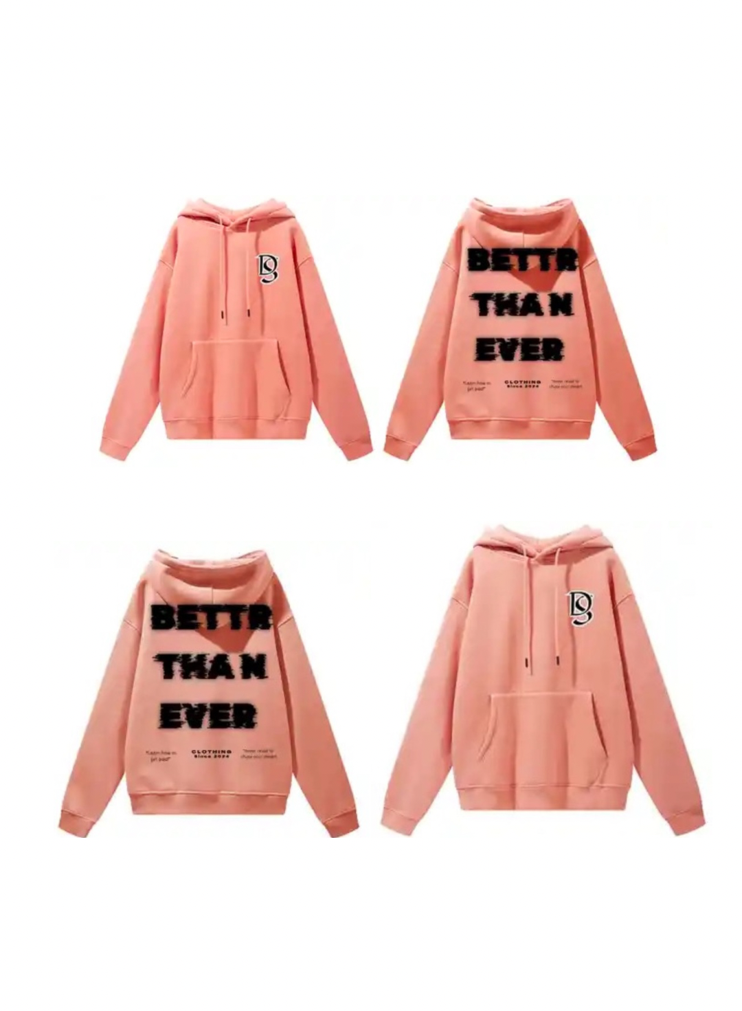 Better Than Ever Premium Comfort Fleece Hoodie. 100% Cotton.