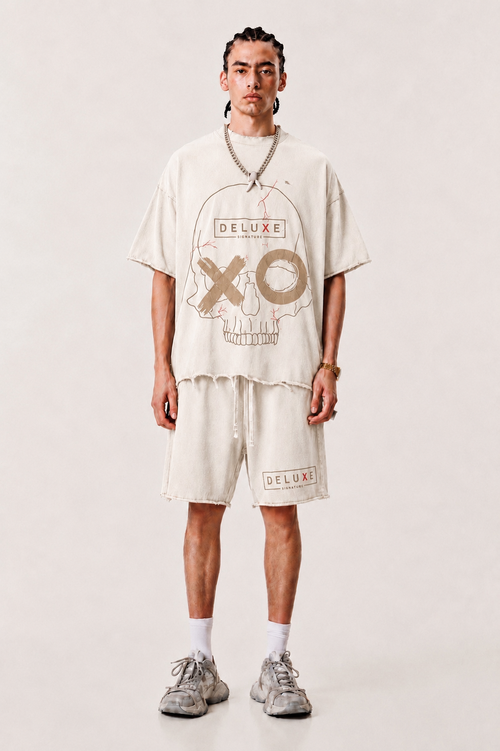 Deluxe Signature- XO Anatomy Washed Co-ord Set
